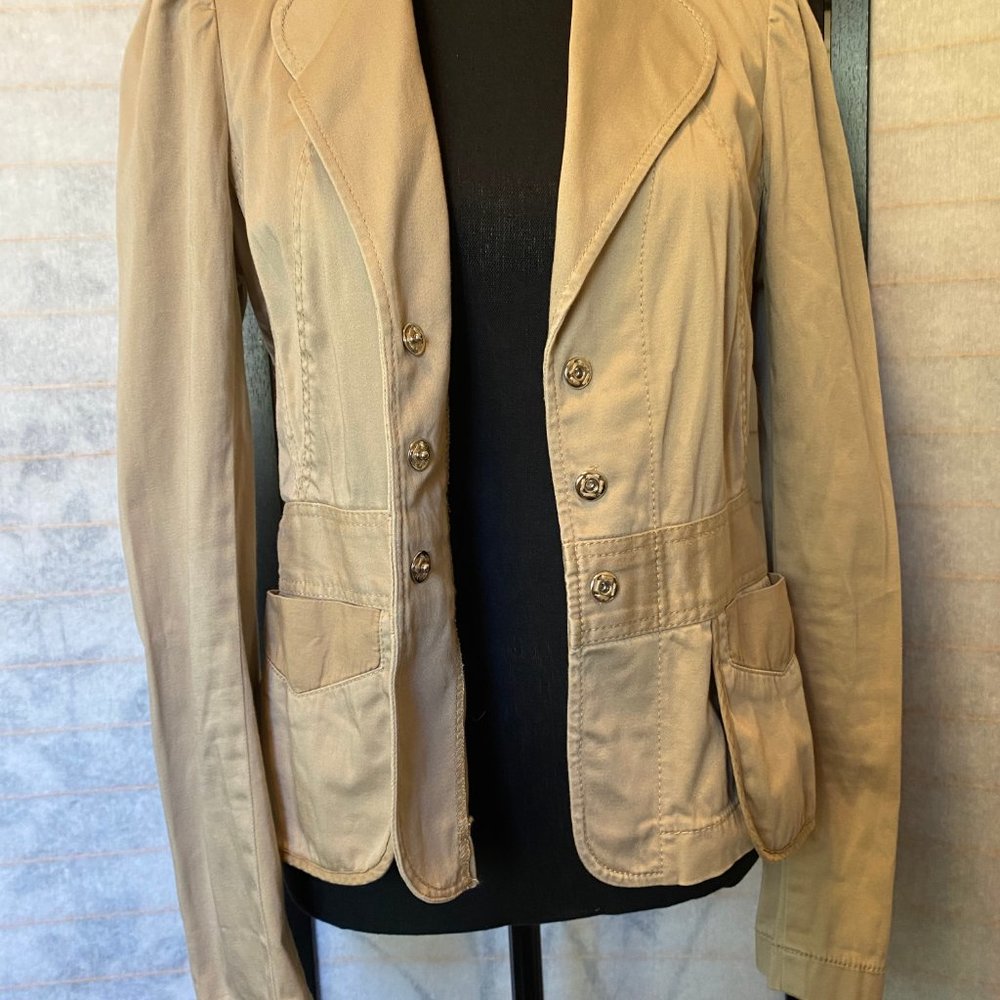 Tom K Nguyen Button Up Jacket with Ruffles - Picture 2 of 6